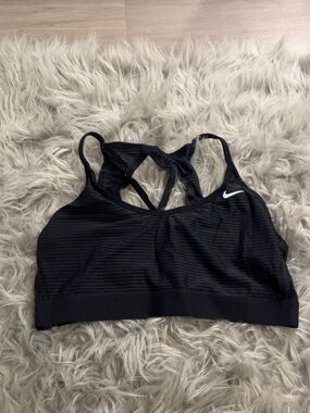 Nike Black Strappy Racerback Sports Bra